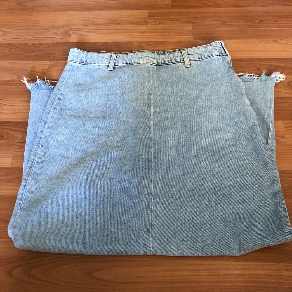 Zara maxi denim skirt